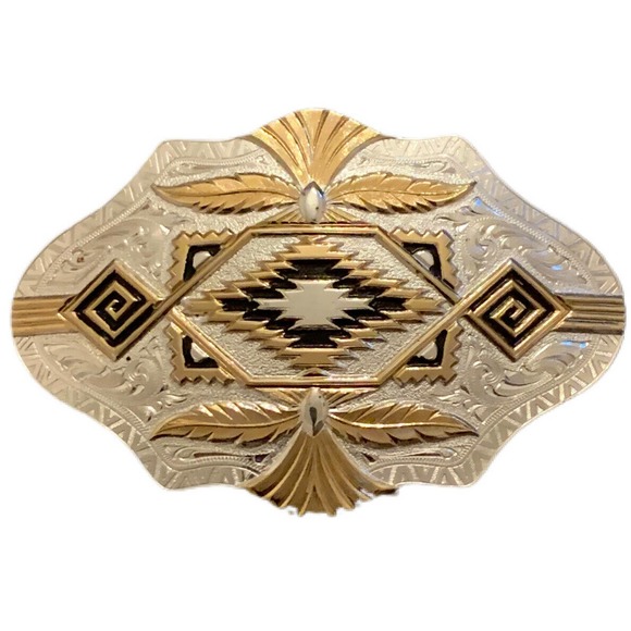 SOLD!!! Sold!!MONTANA SILVERSMITHS Silver Plated~Western belt buckle~ Columbus - Picture 6 of 12